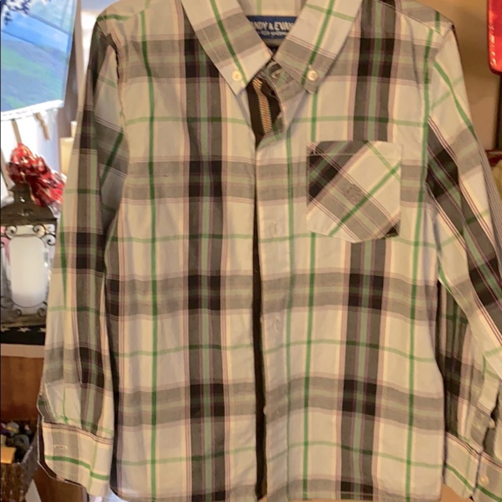 Boys long sleeve button up